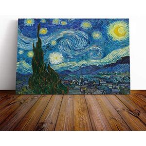 Big Box Art Canvas Print Wall Art Vincent Van Gogh Starry Night Mounted & Stretched Box Frame Picture Home Decor for Kitchen, Living Room, Bedroom, Hallway, Multi-Colour, 24x16 Inch Big Box Art Canvas Print Wall Art Vincent Van Gogh Starry Night Mounted & Stretched Box Frame Picture Home Decor for Kitchen, Living Room, Bedroom, Hallway, Multi-Colour, 24x16 Inch