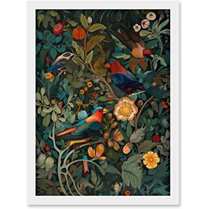 Artery8 - Parrots on Exotic Blooming Trees Artery8 - Parrots on Exotic Blooming Trees