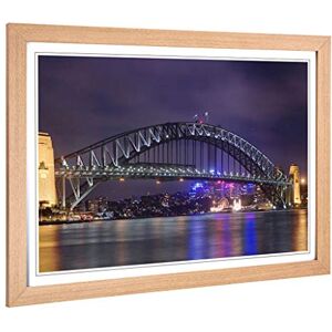 Big Box Art Framed Print of Sydney Australia Harbour Bridge Design Wall Art Picture Home Decor for Kitchen, Living Room, Bedroom, Hallway, Oak, A2 / 24.5x18 Inch / 62x45cm Big Box Art Framed Print of Sydney Australia Harbour Bridge Design Wall Art Picture Home Decor for Kitchen, Living Room, Bedroom, Hallway, Oak, A2 / 24.5x18 Inch / 62x45cm