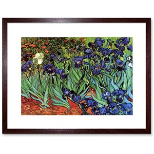 Wee Blue Coo Van Gogh Irises Old Master Picture Framed Wall Art Print Wee Blue Coo Van Gogh Irises Old Master Picture Framed Wall Art Print