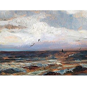 Artery8 Florian On The North Sea Waves Seascape Painting Unframed Wall Art Print Poster Home Decor Premium Artery8 Florian On The North Sea Waves Seascape Painting Unframed Wall Art Print Poster Home Decor Premium