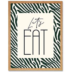 Wee Blue Coo Kitchen Zebra Lets Eat Typography Art Print Framed Poster Wall Decor 12x16 inch Wee Blue Coo Kitchen Zebra Lets Eat Typography Art Print Framed Poster Wall Decor 12x16 inch