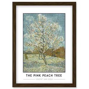 Wee Blue Coo Vincent Van Gogh The Pink Peach Tree Post-Impressionist Painting Artwork Framed Wall Art Print A4 Wee Blue Coo Vincent Van Gogh The Pink Peach Tree Post-Impressionist Painting Artwork Framed Wall Art Print A4