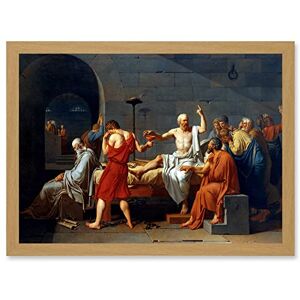 Artery8 - Historic Study Greece - A4 - Light Oak Framed - Wall Art Print Artery8 - Historic Study Greece - A4 - Light Oak Framed - Wall Art Print