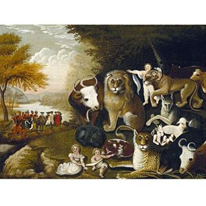 Fine Art Prints Edward Hicks The Peaceable Kingdom Extra Large Art Print Wall Mural Poster Premium XL Fine Art Prints Edward Hicks The Peaceable Kingdom Extra Large Art Print Wall Mural Poster Premium XL