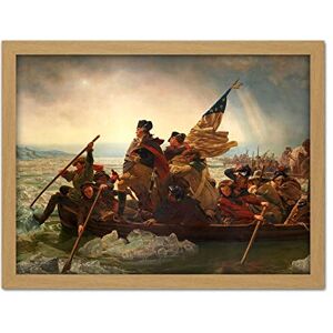 Artery8 Leutze Washington Crossing The Delaware Painting Artwork Framed Wall Art Print 18X24 Inch Artery8 Leutze Washington Crossing The Delaware Painting Artwork Framed Wall Art Print 18X24 Inch