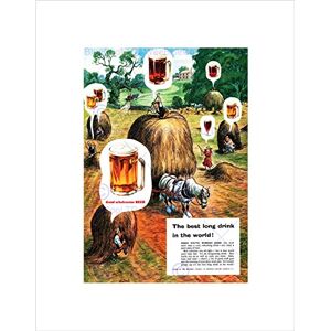 Wee Blue Coo Ad Drink Alcohol Beer Ale Brewer Society England Farm Wall Art Print Wee Blue Coo Ad Drink Alcohol Beer Ale Brewer Society England Farm Wall Art Print