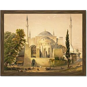 Wee Blue Coo Paintings Landscape Aya Sofya Mosque Istanbul Islam Haghe Large Framed Art Print Poster Wall Decor 18x24 inch Wee Blue Coo Paintings Landscape Aya Sofya Mosque Istanbul Islam Haghe Large Framed Art Print Poster Wall Decor 18x24 inch