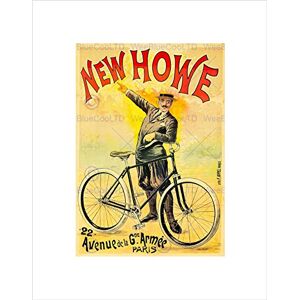 Wee Blue Coo Advert Transport New Howe Vintage Bicycle Paris France Wall Art Print Wee Blue Coo Advert Transport New Howe Vintage Bicycle Paris France Wall Art Print