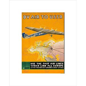 Wee Blue Coo TRAVEL TRANSPORT USSR SOVIET RUSSIA PLANE CITY MAP EUROPE FRAMED PRINT B12X6563 Wee Blue Coo TRAVEL TRANSPORT USSR SOVIET RUSSIA PLANE CITY MAP EUROPE FRAMED PRINT B12X6563