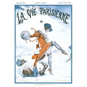 Artery8 La Vie Parisienne Broken Ice Skating Magazine Cover Unframed Wall Art Print Poster Home Decor Premium Artery8 La Vie Parisienne Broken Ice Skating Magazine Cover Unframed Wall Art Print Poster Home Decor Premium