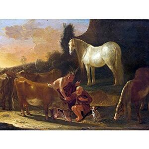 Artery8 Willem Ossenbeeck Mercury And Io Greek Myth Painting Unframed Wall Art Print Poster Home Decor Premium Artery8 Willem Ossenbeeck Mercury And Io Greek Myth Painting Unframed Wall Art Print Poster Home Decor Premium