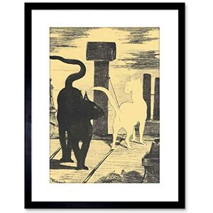 Wee Blue Coo Painting Manet Rendezvous Cats Old Master Framed Wall Art Print Wee Blue Coo Painting Manet Rendezvous Cats Old Master Framed Wall Art Print