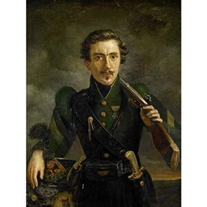 Artery8 Engelberts Self Portrait In Uniform Of The Rifles Large Wall Art Poster Print Thick Paper 18X24 Inch Artery8 Engelberts Self Portrait In Uniform Of The Rifles Large Wall Art Poster Print Thick Paper 18X24 Inch