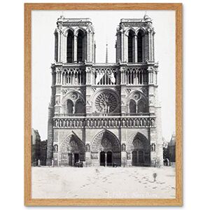 Artery8 Notre Dame Paris France Vintage Photograph Art Print Framed Poster Wall Decor 12x16 inch Artery8 Notre Dame Paris France Vintage Photograph Art Print Framed Poster Wall Decor 12x16 inch