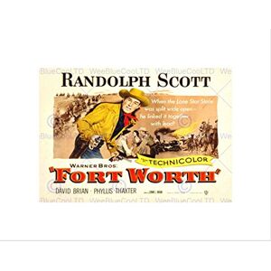 Wee Blue Coo Ad Movie Film Fort Worth Randolph Scott Cowboy Western Texas Art Wall Art Print Wee Blue Coo Ad Movie Film Fort Worth Randolph Scott Cowboy Western Texas Art Wall Art Print