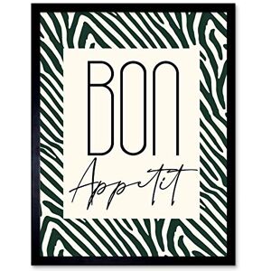 Wee Blue Coo Kitchen Zebra Bon Appetit Typography Art Print Framed Poster Wall Decor 12x16 inch Wee Blue Coo Kitchen Zebra Bon Appetit Typography Art Print Framed Poster Wall Decor 12x16 inch