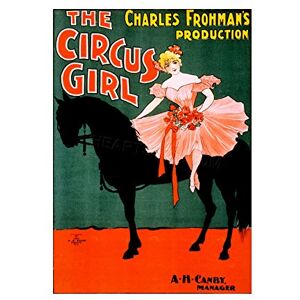 Wee Blue Coo Theatre Stage Play Circus Girl Comedy Black Horse USA Wall Art Print Wee Blue Coo Theatre Stage Play Circus Girl Comedy Black Horse USA Wall Art Print