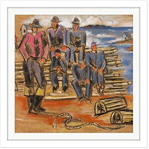 Artery8 Marsden Hartley Study Lobster Fishermen Painting Square Wooden Framed Wall Art Print Picture 16X16 Inch Artery8 Marsden Hartley Study Lobster Fishermen Painting Square Wooden Framed Wall Art Print Picture 16X16 Inch