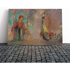 Big Box Art Canvas Print Wall Art Odilon Redon Woman in a Gothic Arcade Mounted & Stretched Box Frame Picture Home Decor for Kitchen, Living Room, Bedroom, Hallway, Multi-Colour, 20x14 Inch Big Box Art Canvas Print Wall Art Odilon Redon Woman in a Gothic Arcade Mounted & Stretched Box Frame Picture Home Decor for Kitchen, Living Room, Bedroom, Hallway, Multi-Colour, 20x14 Inch