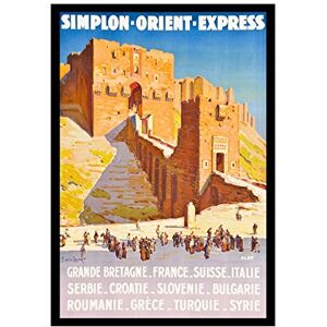 Wee Blue Coo Travel Transport Simplon Orient Express Castle France Wall Art Print Wee Blue Coo Travel Transport Simplon Orient Express Castle France Wall Art Print