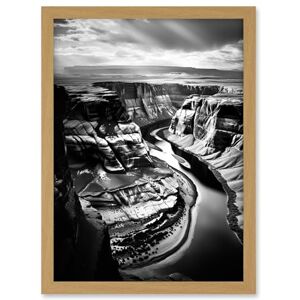 Artery8 Glen Canyon Colorado River Bend Black and White Photograph High Contrast Dramatic Landscape Artwork Framed A3 Wall Art Print Artery8 Glen Canyon Colorado River Bend Black and White Photograph High Contrast Dramatic Landscape Artwork Framed A3 Wall Art Print