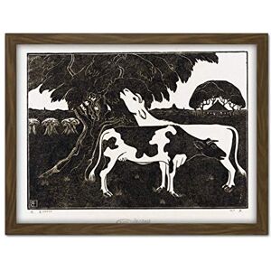 Artery8 Bernard Essers Two Cows Tree Bw Animal Landscape Artwork Framed Wall Art Print 18X24 Inch Artery8 Bernard Essers Two Cows Tree Bw Animal Landscape Artwork Framed Wall Art Print 18X24 Inch