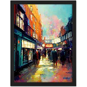 Doppelganger33 LTD Carnaby Street London Bright Acrylic Painting Artwork Framed Wall Art Print 18X24 Inch Doppelganger33 LTD Carnaby Street London Bright Acrylic Painting Artwork Framed Wall Art Print 18X24 Inch