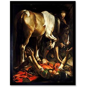 Wee Blue Coo Painting Conversion On The Way To Damascus Caravaggio Art Print Framed Poster Wall Decor 12X16 Inch Wee Blue Coo Painting Conversion On The Way To Damascus Caravaggio Art Print Framed Poster Wall Decor 12X16 Inch