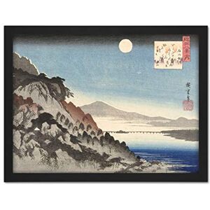 Artery8 Hiroshige Fall Moon In Ishiyama Japanese Nature Artwork Framed Wall Art Print 18X24 Inch Artery8 Hiroshige Fall Moon In Ishiyama Japanese Nature Artwork Framed Wall Art Print 18X24 Inch