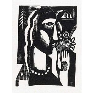 Artery8 Van Doorn Woman Flowers In Hand Abstract Portrait Art Print Canvas Premium Wall Decor Poster Mural Artery8 Van Doorn Woman Flowers In Hand Abstract Portrait Art Print Canvas Premium Wall Decor Poster Mural