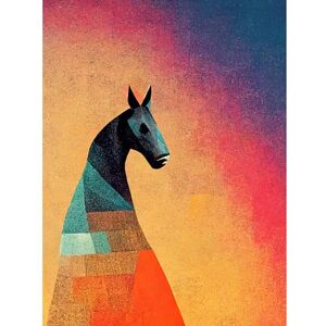 Doppelganger33 LTD Abstract Kelpies Geometric Horse Portrait Large Wall Art Poster Print Thick Paper 18X24 Inch Doppelganger33 LTD Abstract Kelpies Geometric Horse Portrait Large Wall Art Poster Print Thick Paper 18X24 Inch