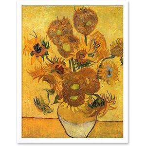 Wee Blue Coo Van Gogh Still Life Fifteen Sunflowers Vase Art Print Framed Poster Wall Decor 12x16 inch Wee Blue Coo Van Gogh Still Life Fifteen Sunflowers Vase Art Print Framed Poster Wall Decor 12x16 inch