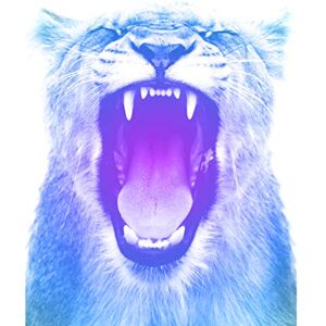 Wee Blue Coo Colourful Roar Lion Large Wall Art Print Canvas Premium Poster Wee Blue Coo Colourful Roar Lion Large Wall Art Print Canvas Premium Poster