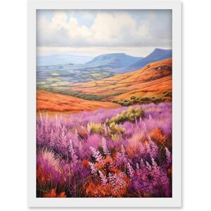 Artery8 Scottish Heather Fields Oil Painting Purple Orange Blue Scotland Countryside Landscape Artwork Framed Wall Art Print A4 Artery8 Scottish Heather Fields Oil Painting Purple Orange Blue Scotland Countryside Landscape Artwork Framed Wall Art Print A4