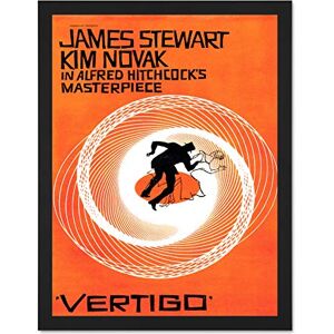 Wee Blue Coo Movie Film Vertigo 1958 Saul Bass James Stewart Alfred Hitchcock Large Framed Art Print Poster Wall Decor 18x24 inch Wee Blue Coo Movie Film Vertigo 1958 Saul Bass James Stewart Alfred Hitchcock Large Framed Art Print Poster Wall Decor 18x24 inch