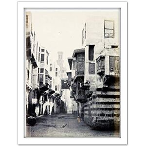 Artery8 Frith Face Street Buildings Cairo Photograph Artwork Framed Wall Art Print 18X24 Inch Artery8 Frith Face Street Buildings Cairo Photograph Artwork Framed Wall Art Print 18X24 Inch