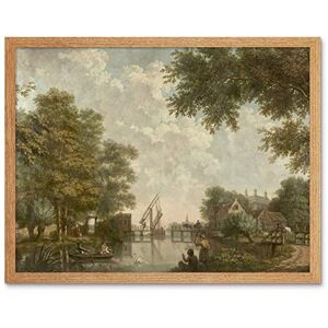 Artery8 Andriessen Dutch Landscape River Trees Painting Art Print Framed Poster Wall Decor 12x16 inch Artery8 Andriessen Dutch Landscape River Trees Painting Art Print Framed Poster Wall Decor 12x16 inch