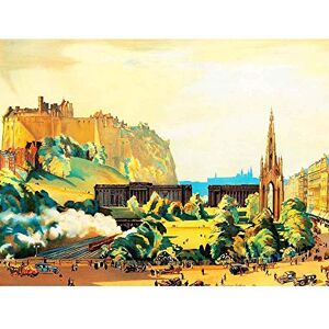 Wee Blue Coo Painting Cityscape Edinburgh Castle Scott Monument Gallery Art Print Poster Wall Decor 12X16 Inch Wee Blue Coo Painting Cityscape Edinburgh Castle Scott Monument Gallery Art Print Poster Wall Decor 12X16 Inch