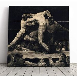 Big Box Art Canvas Print Wall Art George Bellows A Stag at Sharkey's Mounted & Stretched Box Frame Picture Home Decor for Kitchen, Living Room, Bedroom, Hallway, Muli-Colour, 14x14 Inch Big Box Art Canvas Print Wall Art George Bellows A Stag at Sharkey's Mounted & Stretched Box Frame Picture Home Decor for Kitchen, Living Room, Bedroom, Hallway, Muli-Colour, 14x14 Inch