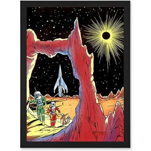 Wee Blue Coo Painting Surreal Fantasy Sci Fi Alien Martian Planet Rocket Ship Space Artwork Framed Wall Art Print A4 Wee Blue Coo Painting Surreal Fantasy Sci Fi Alien Martian Planet Rocket Ship Space Artwork Framed Wall Art Print A4