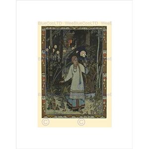 Wee Blue Coo Bilibin Illustration Fairy Tale Vasilisa Beauty 1900 Wall Art Print Wee Blue Coo Bilibin Illustration Fairy Tale Vasilisa Beauty 1900 Wall Art Print