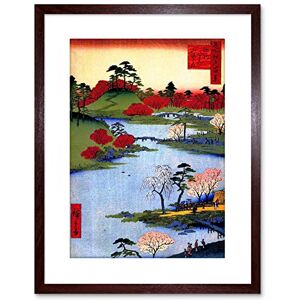 Wee Blue Coo 9x7 '' PAINTING JAPAN WOODBLOCK COLOURFUL TREES RIVER FRAMED ART PRINT F97X687 Wee Blue Coo 9x7 '' PAINTING JAPAN WOODBLOCK COLOURFUL TREES RIVER FRAMED ART PRINT F97X687