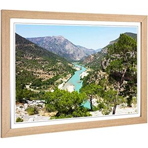 Big Box Art Framed Print of Landscape Turkey Mountains & Lake Design Wall Art Picture Home Decor for Kitchen, Living Room, Bedroom, Hallway, Oak, A2 / 24.5x18 Inch / 62x45cm Big Box Art Framed Print of Landscape Turkey Mountains & Lake Design Wall Art Picture Home Decor for Kitchen, Living Room, Bedroom, Hallway, Oak, A2 / 24.5x18 Inch / 62x45cm