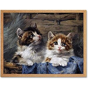 Fine Art Prints Adam Two Kittens Basket Blue Cloth Cat Fluffy Painting Unframed Wall Art Print Poster Home Decor Premium Fine Art Prints Adam Two Kittens Basket Blue Cloth Cat Fluffy Painting Unframed Wall Art Print Poster Home Decor Premium