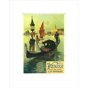 Wee Blue Coo TRAVEL VENICE DOGE PALACE BASILICA MARCO SWITZERLAND AD FRAMED ART PRINT B12X1759 Wee Blue Coo TRAVEL VENICE DOGE PALACE BASILICA MARCO SWITZERLAND AD FRAMED ART PRINT B12X1759