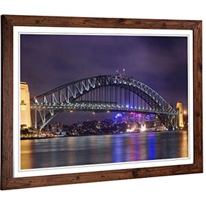 Big Box Art Framed Print of Sydney Australia Harbour Bridge Design Wall Art Picture Home Decor for Kitchen, Living Room, Bedroom, Hallway, Walnut, A2 / 24.5x18 Inch / 62x45cm Big Box Art Framed Print of Sydney Australia Harbour Bridge Design Wall Art Picture Home Decor for Kitchen, Living Room, Bedroom, Hallway, Walnut, A2 / 24.5x18 Inch / 62x45cm