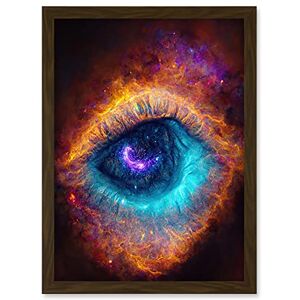 Doppelganger33 LTD The Eye Of God Vibrant Luminescent Space Nebula All Seeing Artwork Framed Wall Art Print A4 Doppelganger33 LTD The Eye Of God Vibrant Luminescent Space Nebula All Seeing Artwork Framed Wall Art Print A4