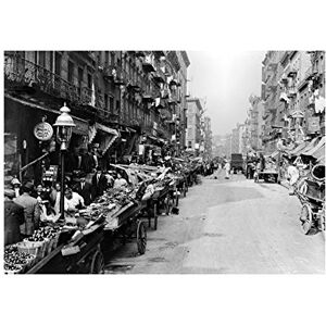 Wee Blue Coo Vintage Photo Italian Street Market Mulberry St New York Wall Art Print Wee Blue Coo Vintage Photo Italian Street Market Mulberry St New York Wall Art Print