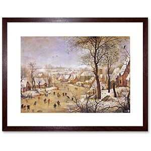Wee Blue Coo Painting Landscape Brueghel Winter Bird Trap Framed Wall Art Print Wee Blue Coo Painting Landscape Brueghel Winter Bird Trap Framed Wall Art Print